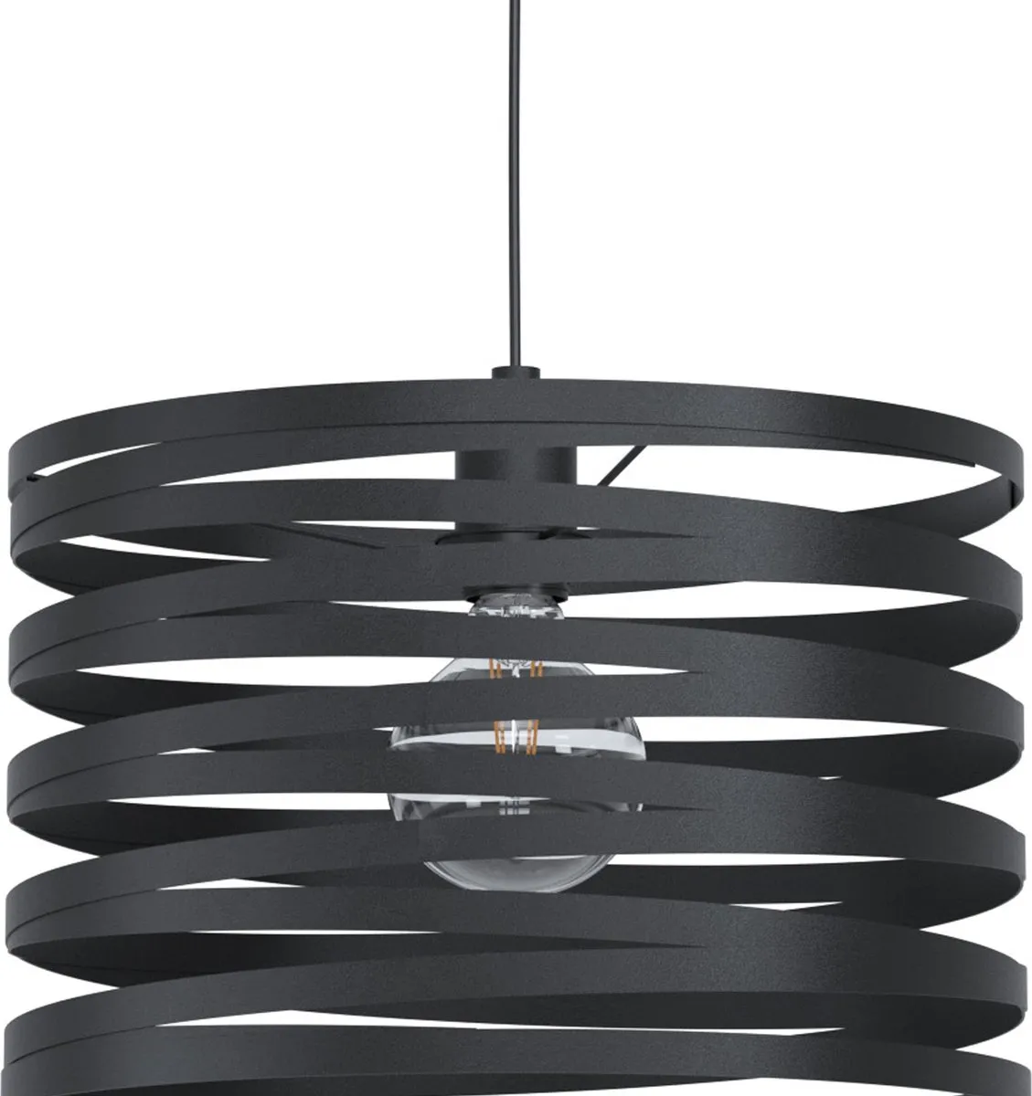Eglo Cremella Hanglamp E27 - 37cm - Zwart