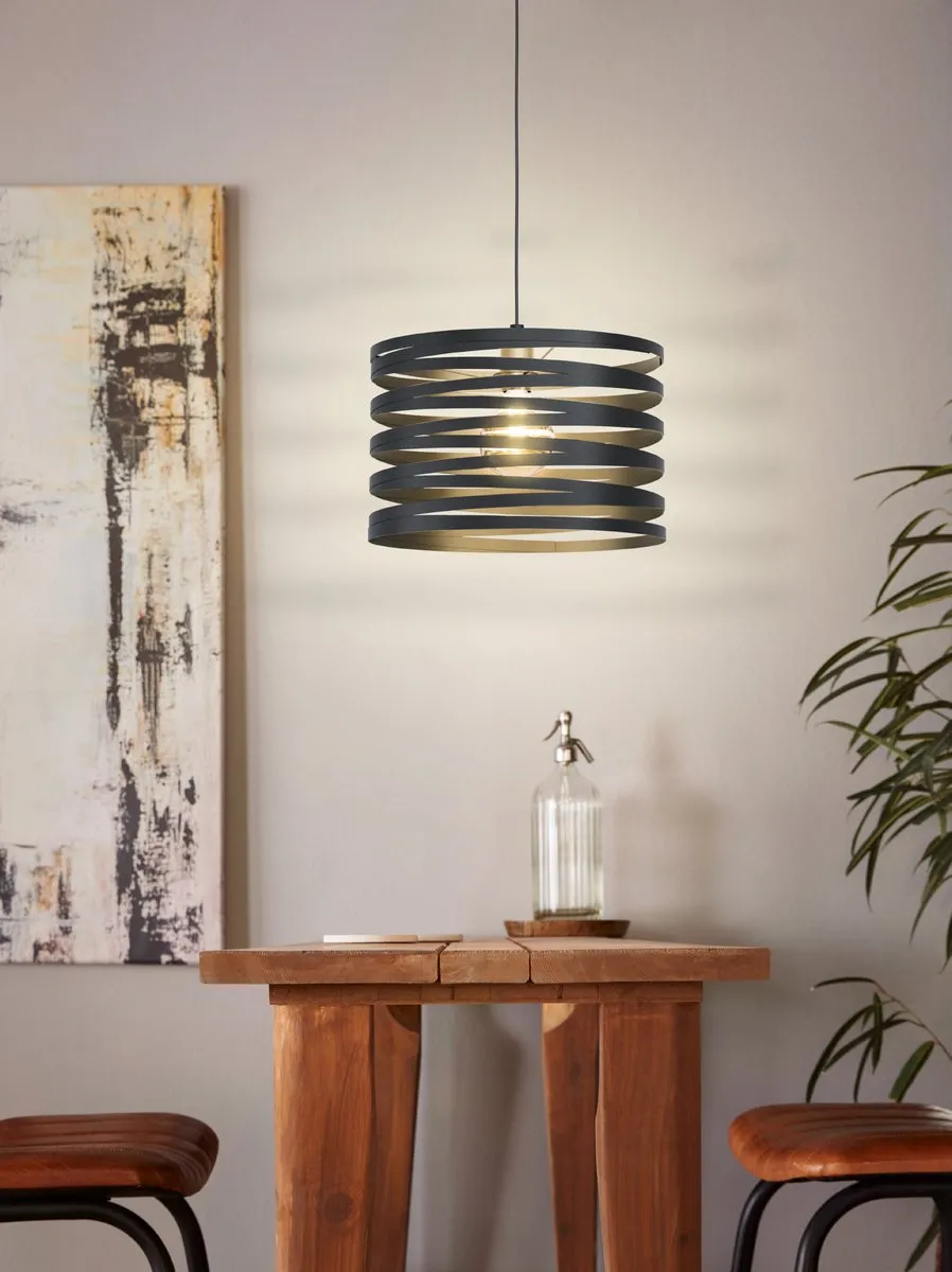 Eglo Cremella Hanglamp E27 - 37cm - Zwart