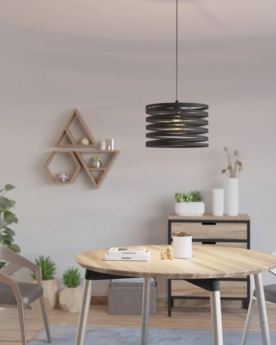Eglo Cremella Hanglamp E27 - 37cm - Zwart