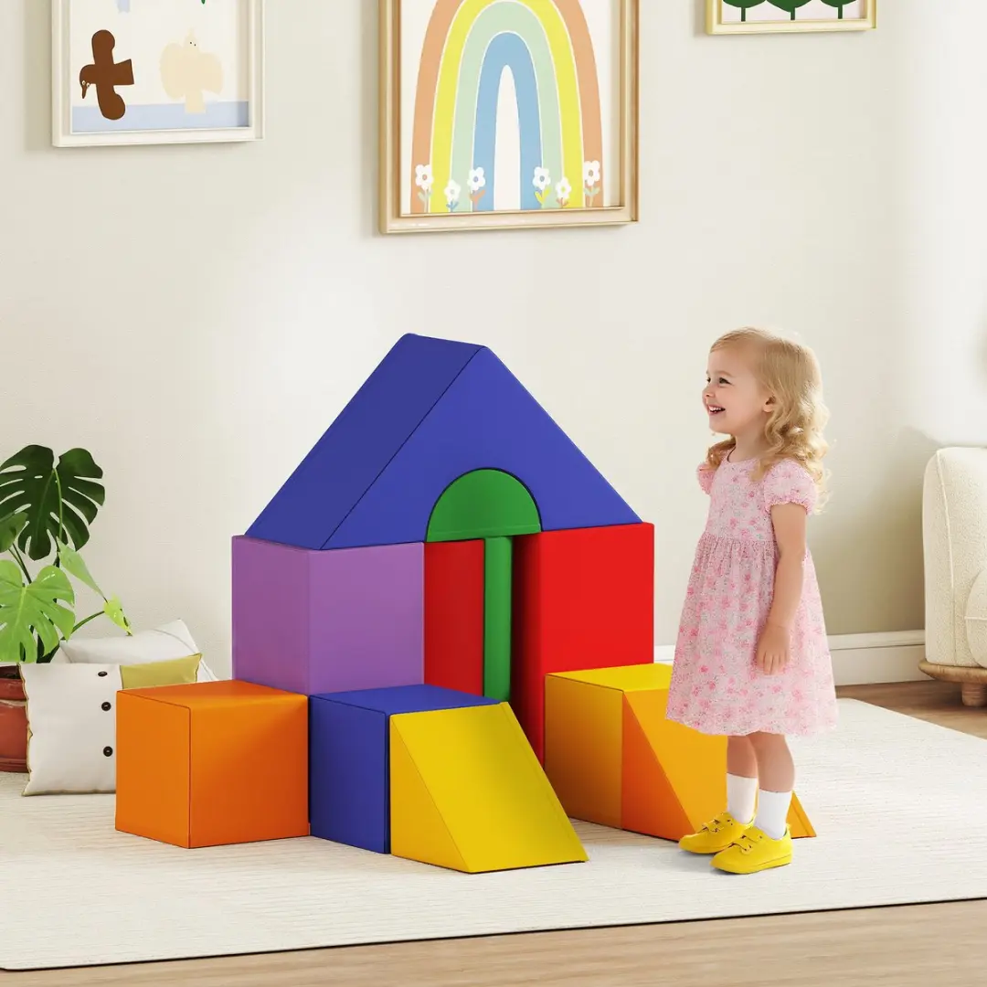 Homcom Speelset Meerkleurig - 11-delig EPE Kunstleer