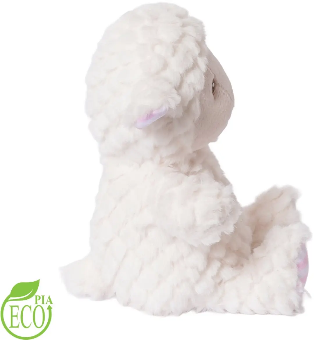 PIA Soft Toys Schaap Pluche Knuffel 15cm - Wit/Rozes