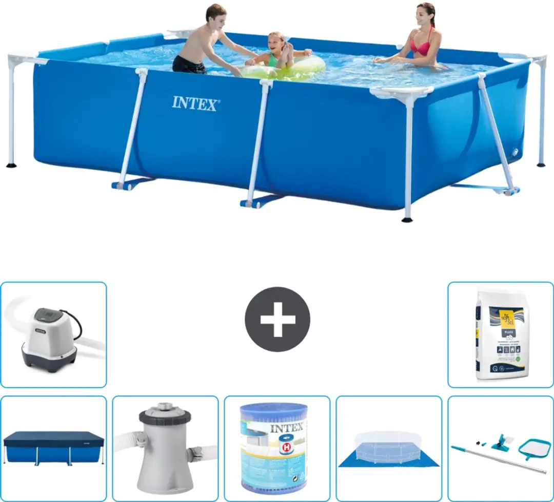 Intex Rechthoekig Frame Zwembad 300x200x75cm