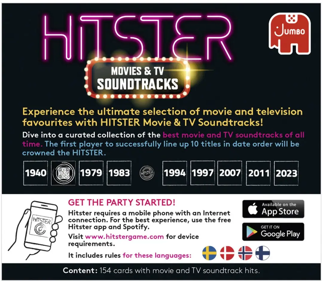 Asmodee Hitster Soundtracks Nordic Bordspel - 2-6 Spelers
