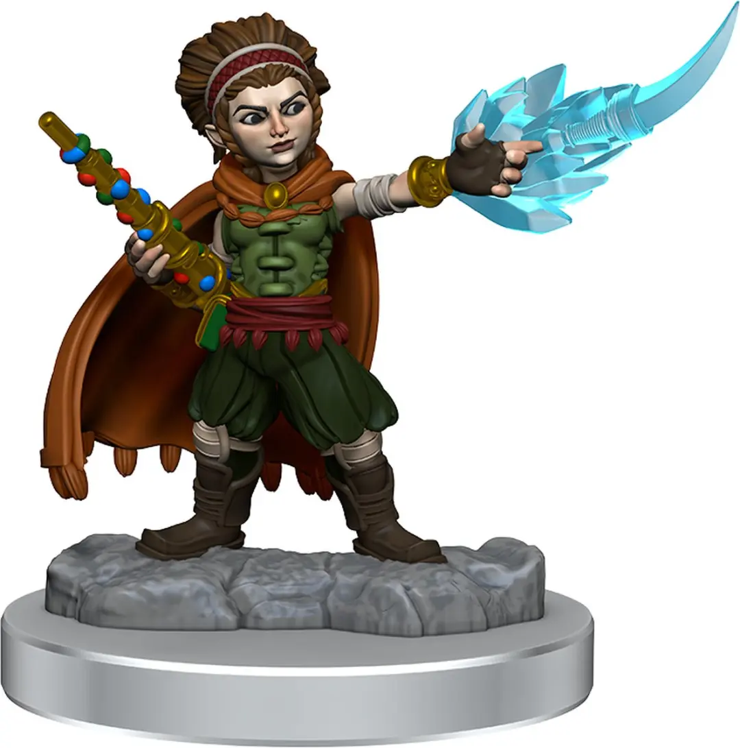 Wizkids D&D Nolzur's Marvelous Miniatures Halfling Wizard - Grijs
