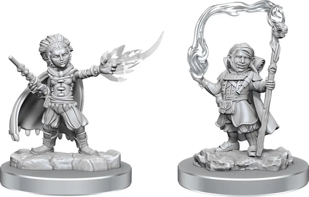Wizkids D&D Nolzur's Marvelous Miniatures Halfling Wizard - Grijs