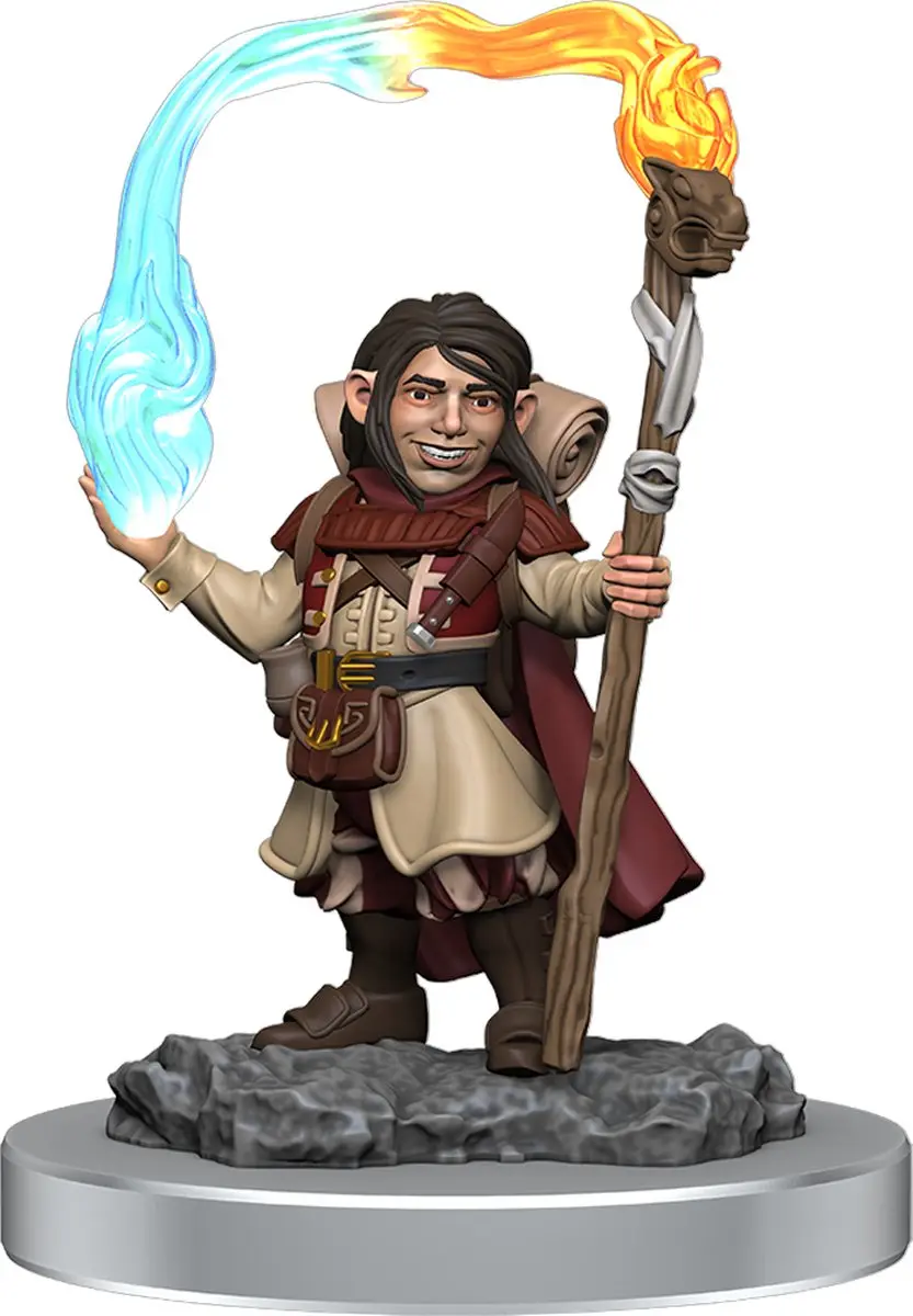 Wizkids D&D Nolzur's Marvelous Miniatures Halfling Wizard - Grijs