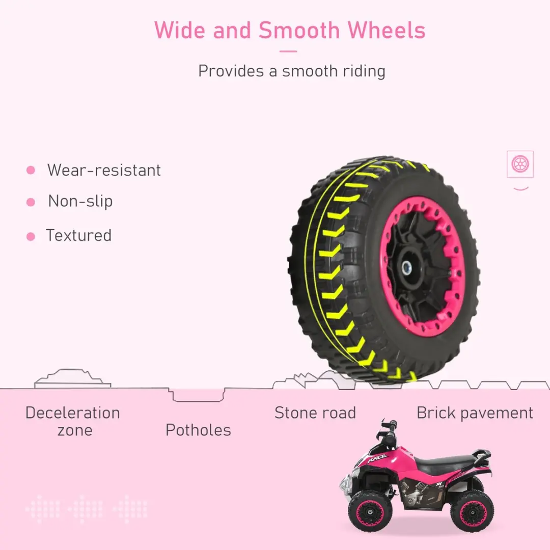 Homcom Kinderauto 370-096PK - Roze
