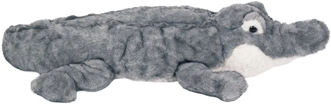 PIA Soft Toys Pluche Krokodil - 76cm Grijs/Wit