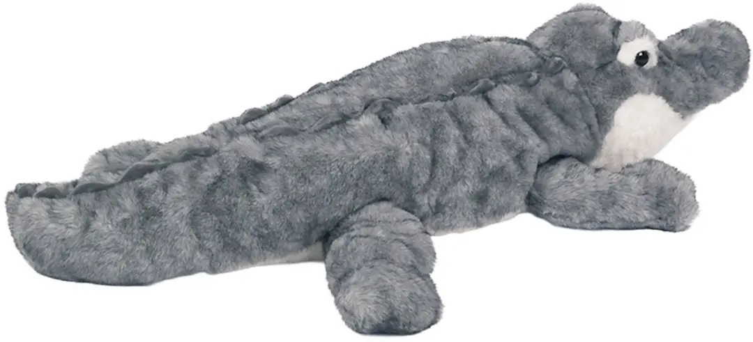 PIA Soft Toys Pluche Krokodil - 76cm Grijs/Wit