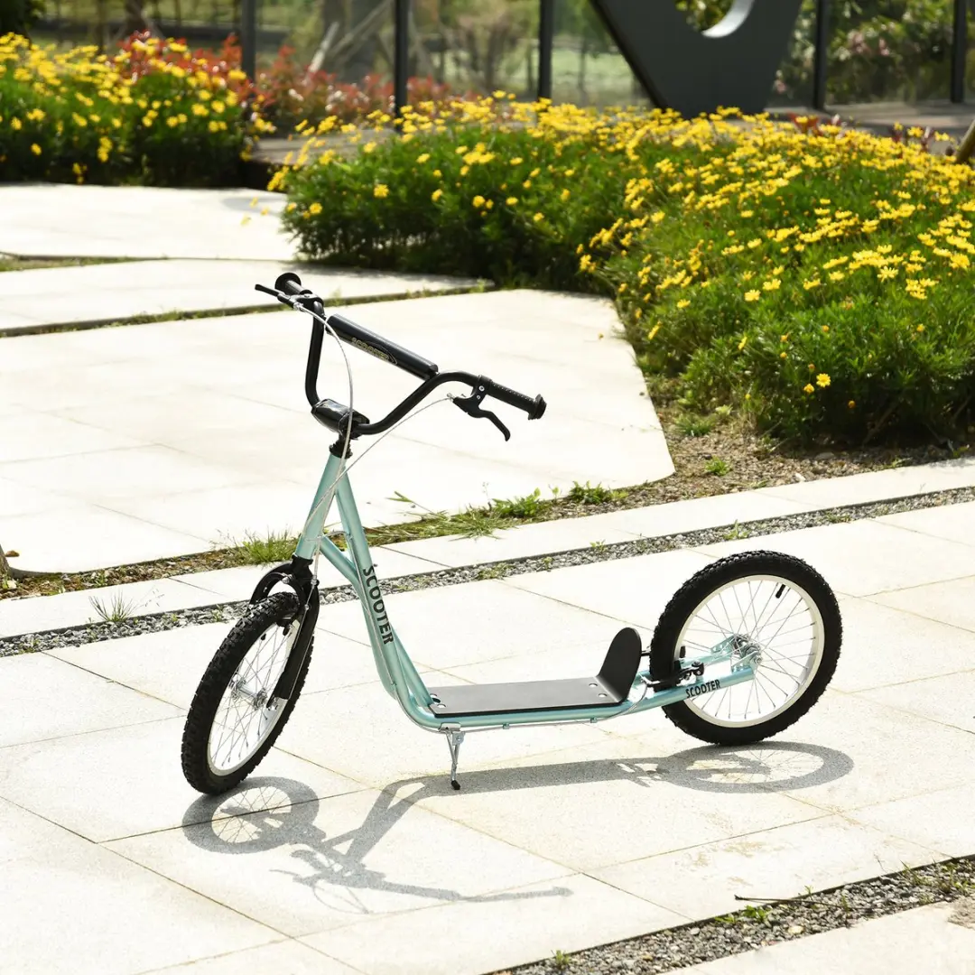 Homcom Kinderstep Lichtblauw - Hoogteverstelbaar 16 Inch