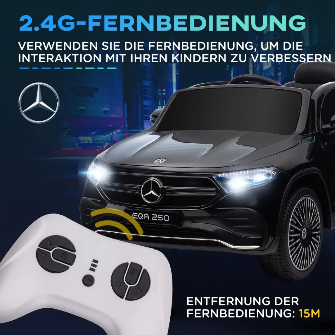 Homcom Elektrische Kinderauto 370-280V90BK - Zwart