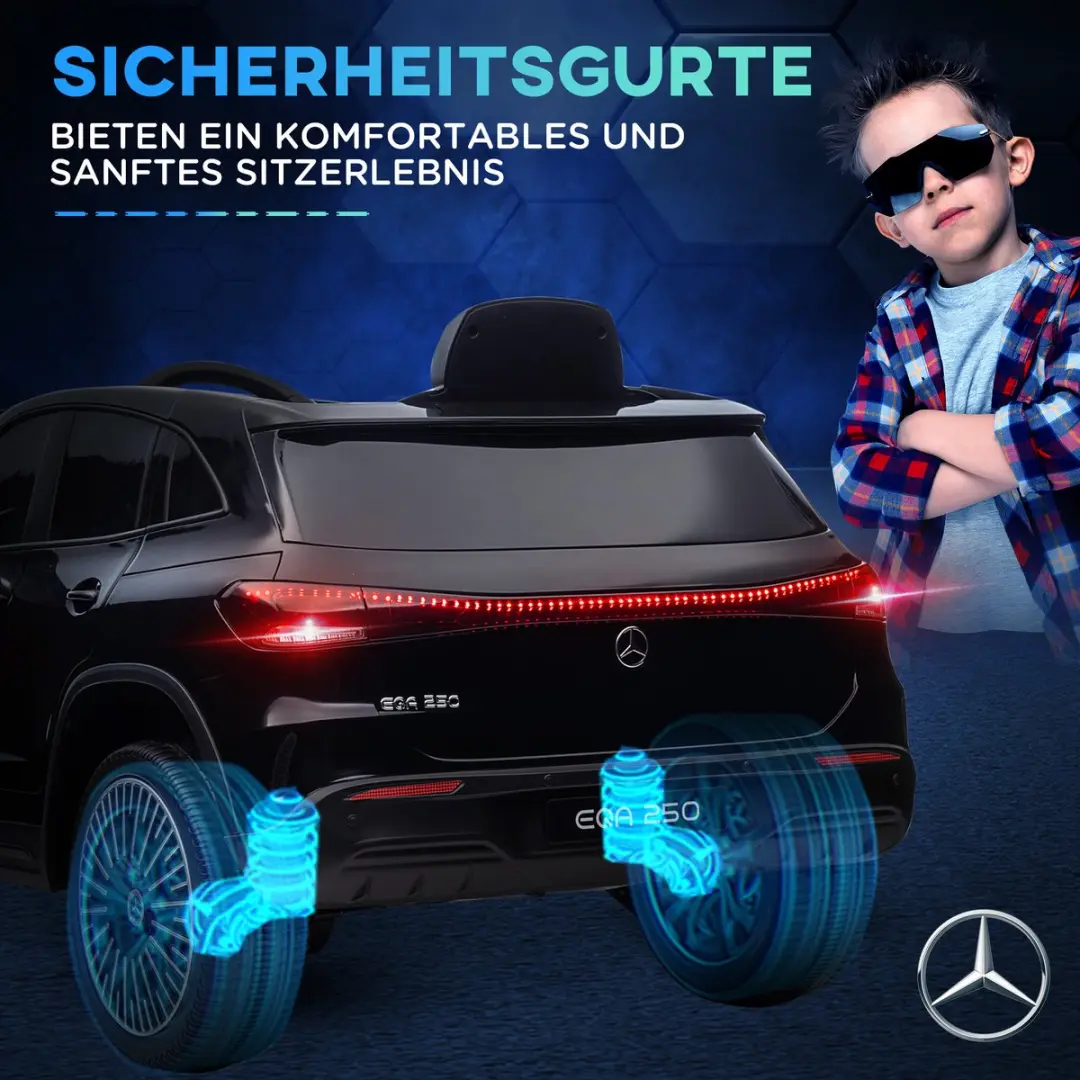 Homcom Elektrische Kinderauto 370-280V90BK - Zwart