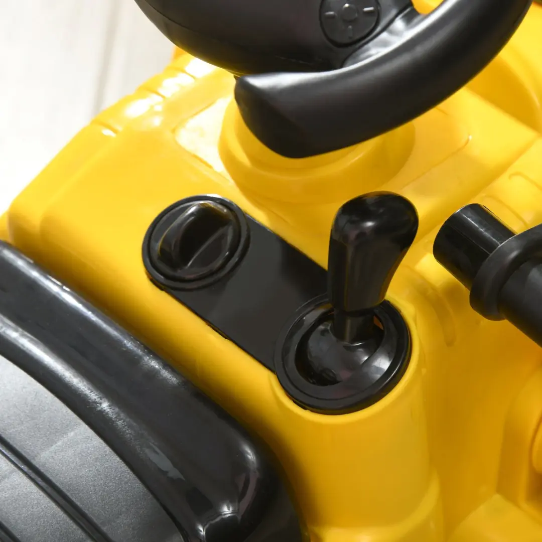 Homcom Rijden-op Constructie Auto - Geel 301-058
