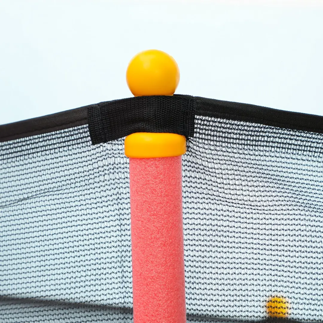 Homcom Kindertrampoline Ø163,5cm H190cm - Rood/Zwart