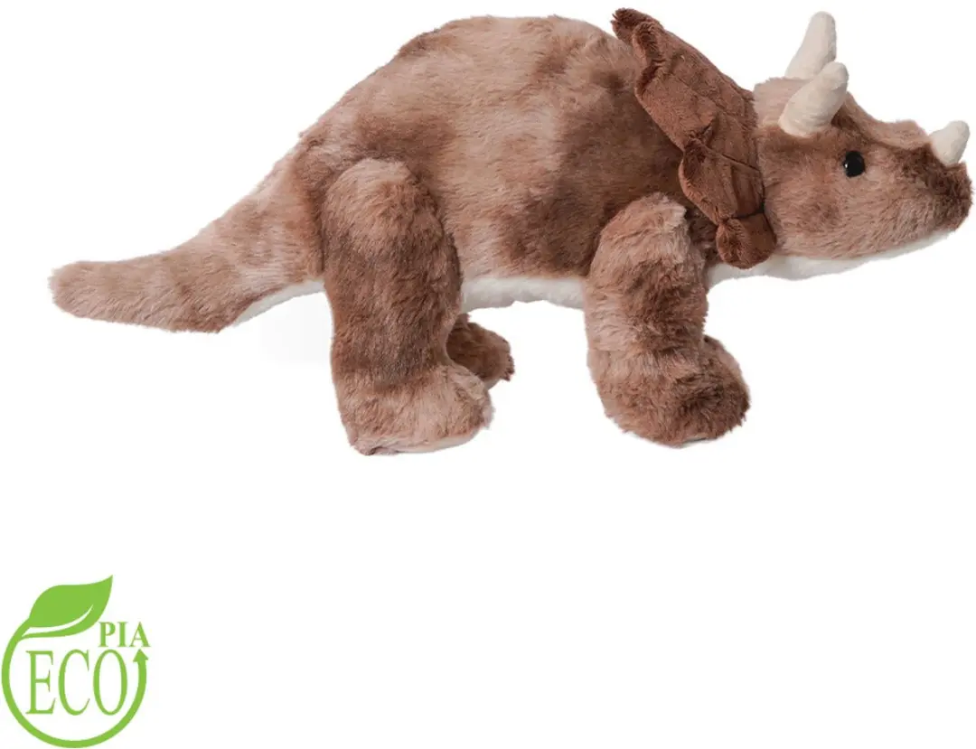 PIA Soft Toys Triceratops Pluche Knuffel - 43cm - Bruin