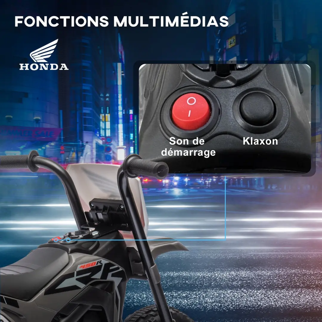 Homcom Elektrische Zitmotor 370-298V90GY - Grijs