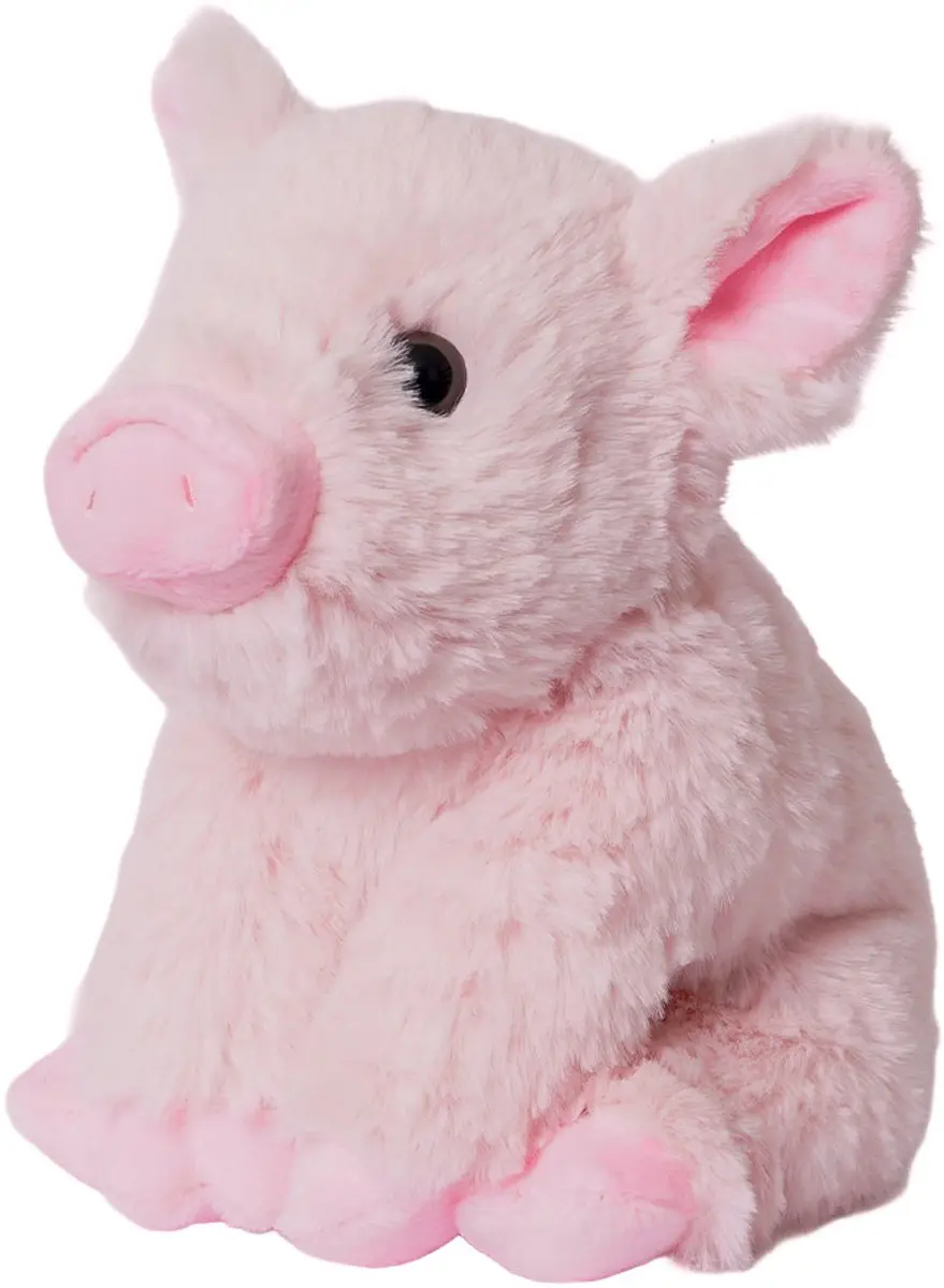 PIA Pluche Knuffel Varken Zittend 16cm - Roze