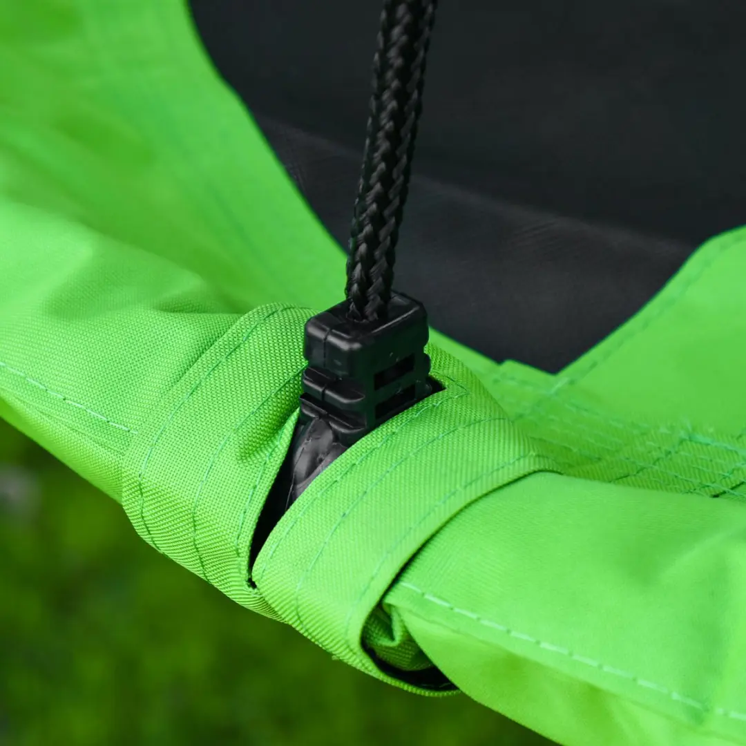 Outsunny Nestschommel Ø110cm - Groen/Zwart