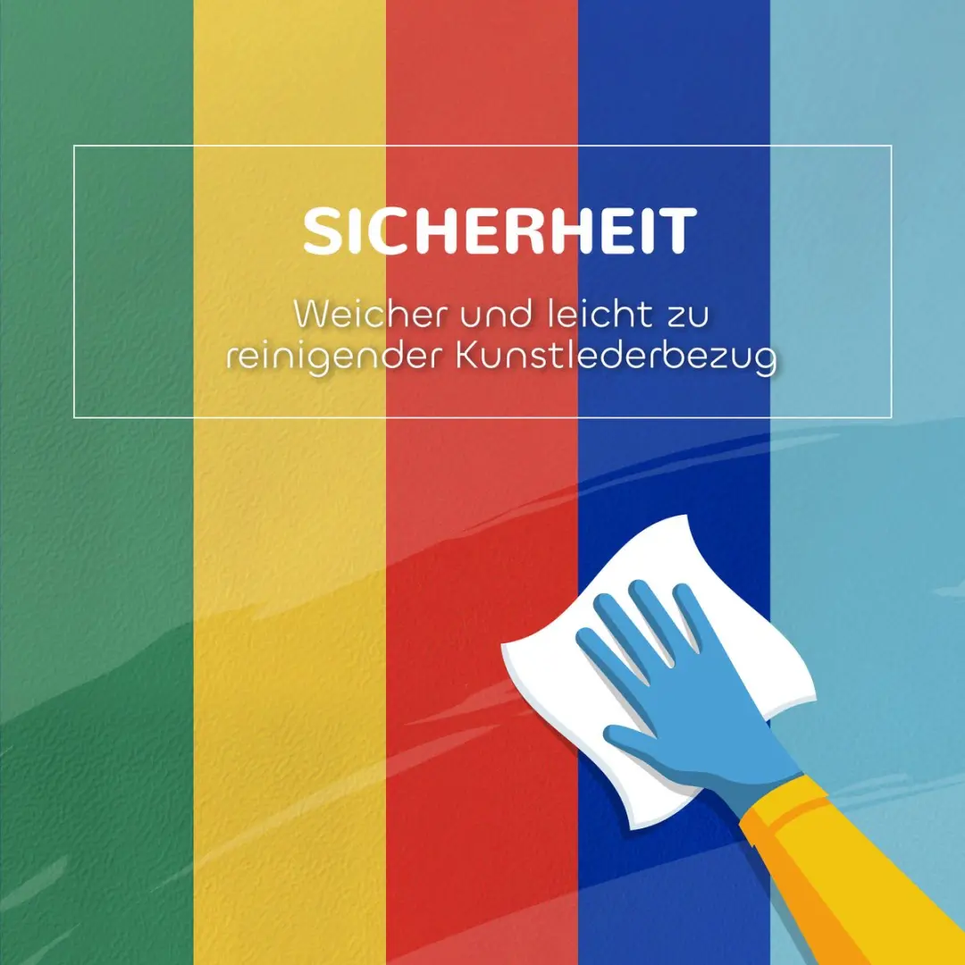 Homcom Speelset Kunstleer - 40,6x40,6x20,3cm - 5-delig - Meerkleurig