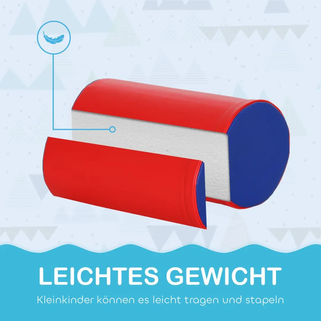 Homcom Speelset Kunstleer - 40,6x40,6x20,3cm - 5-delig - Meerkleurig