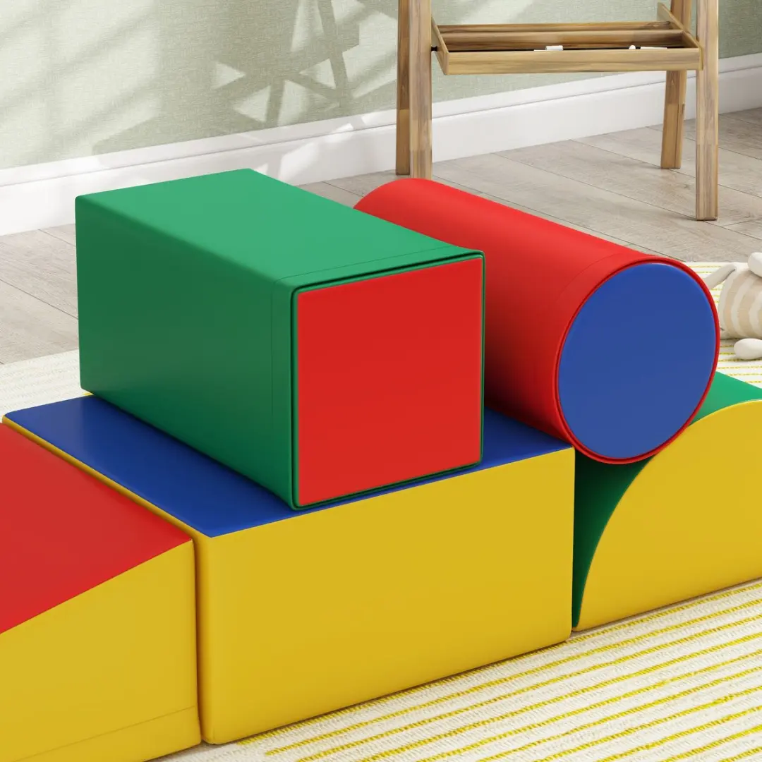 Homcom Speelset Kunstleer - 40,6x40,6x20,3cm - 5-delig - Meerkleurig - afbeelding 6 van 6