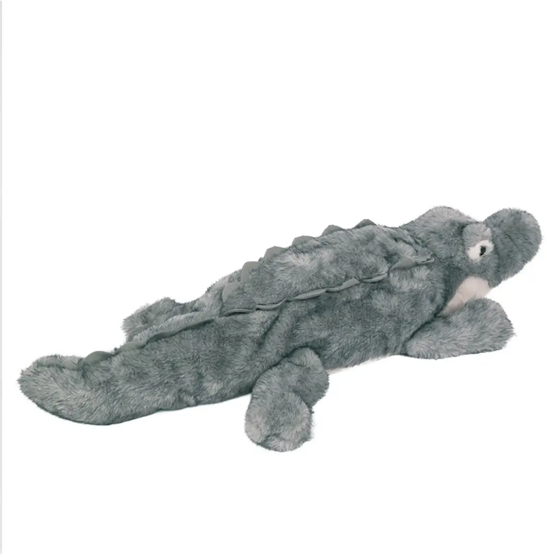 PIA Soft Toys Krokodil Pluche - 56cm - Grijs/Wit
