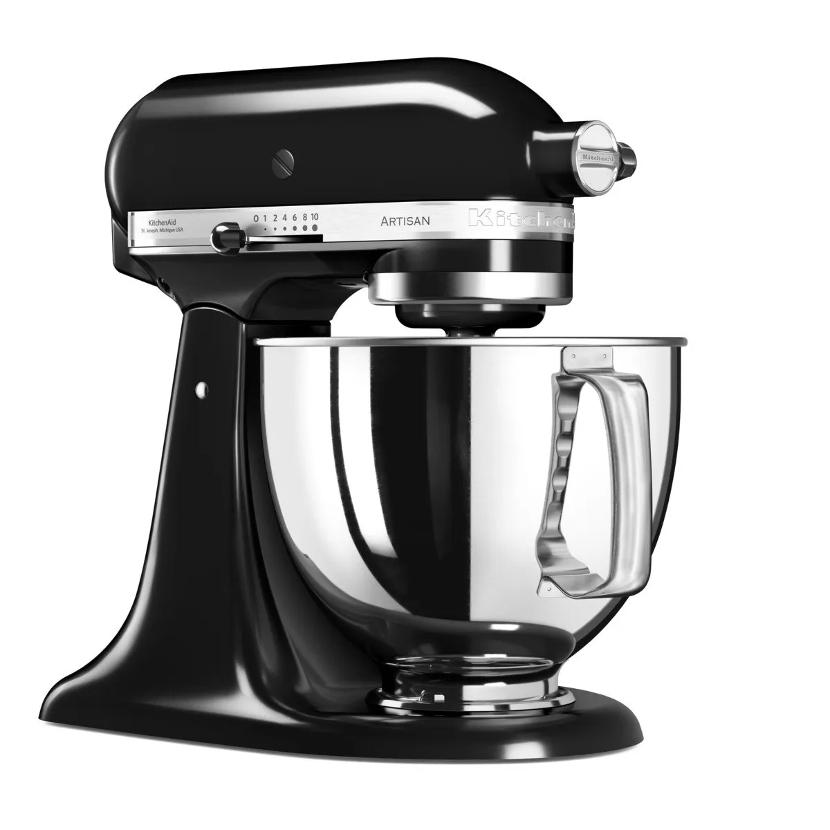 KitchenAid 5KSM125EOB Keukenmachine - 300W - Onyx Zwart