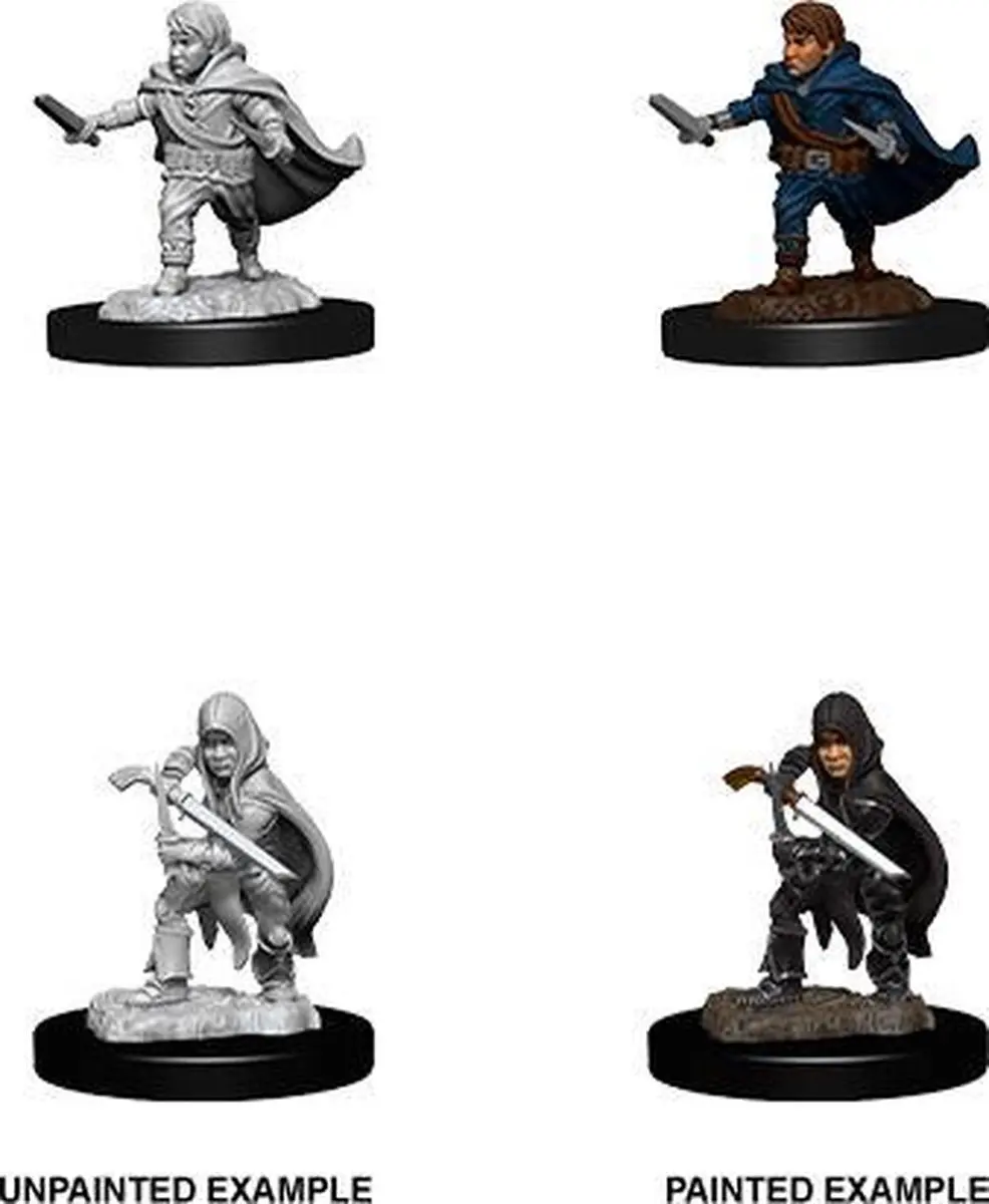 Wizkids Nolzur's Marvelous Halfling Male Rogue Miniatuur - Ongeverfd
