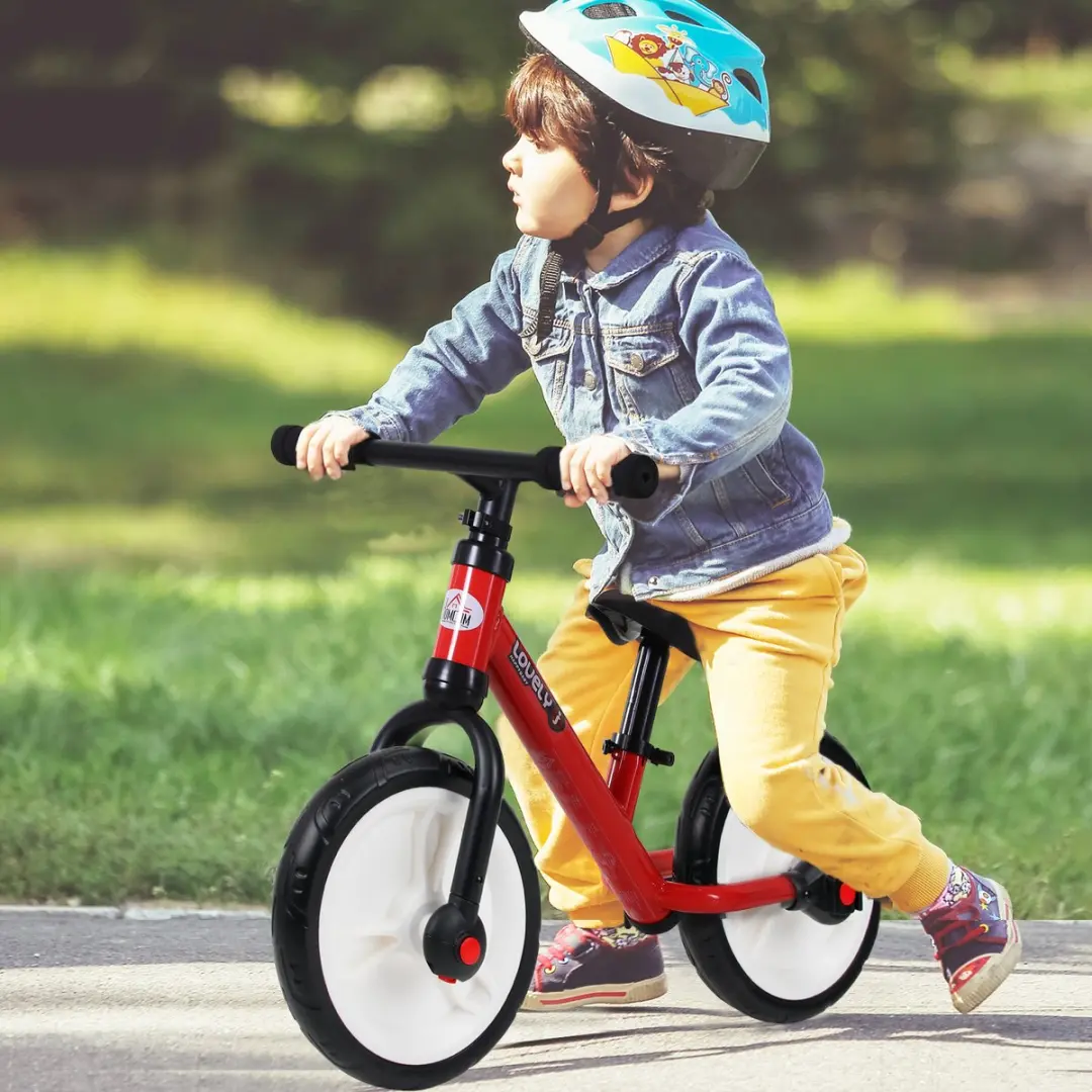 Homcom Kinderbalansfiets Metaal Rood 85x36cm