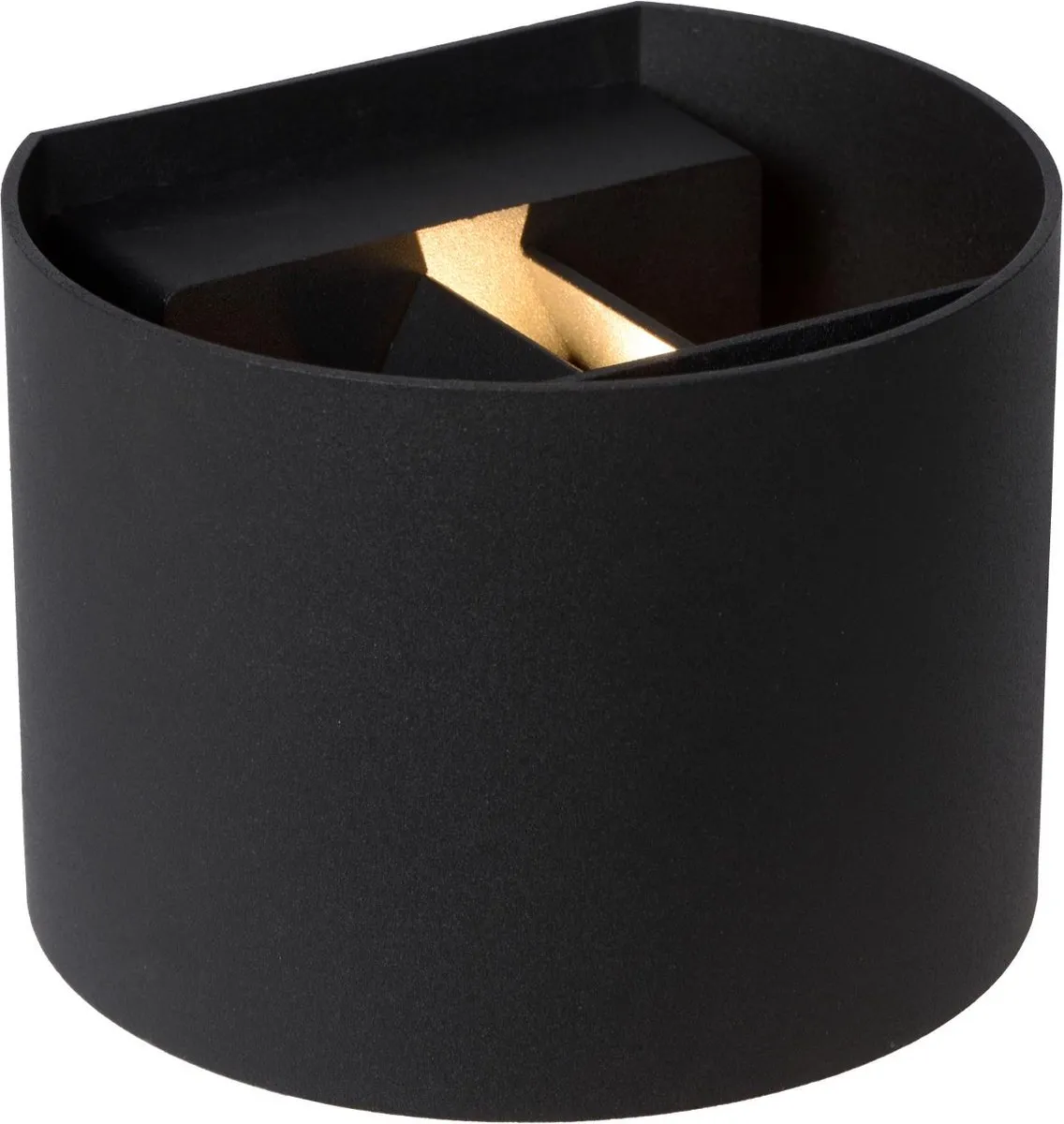 Lucide AXI Wandspot Badkamer - 2x3,5W 2700K - IP54 - Zwart