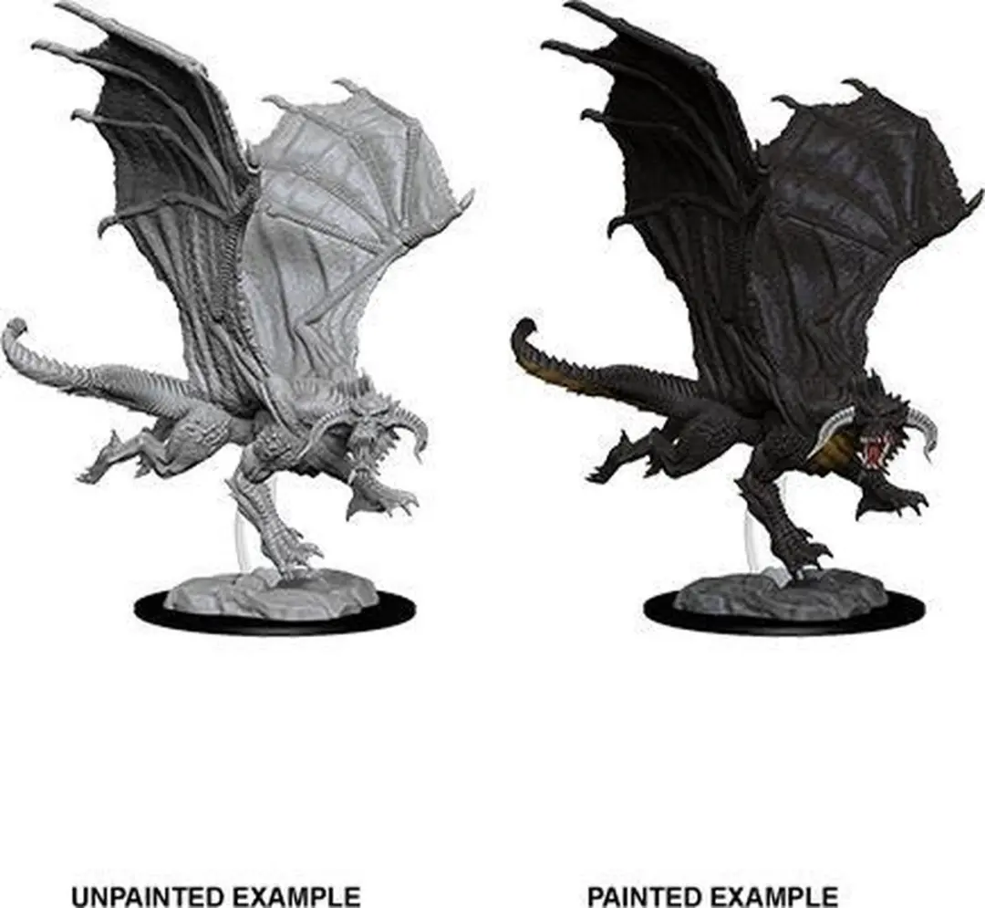 Wizkids D&D Nolzur's Marvelous Miniatures Young Black Dragon 73682