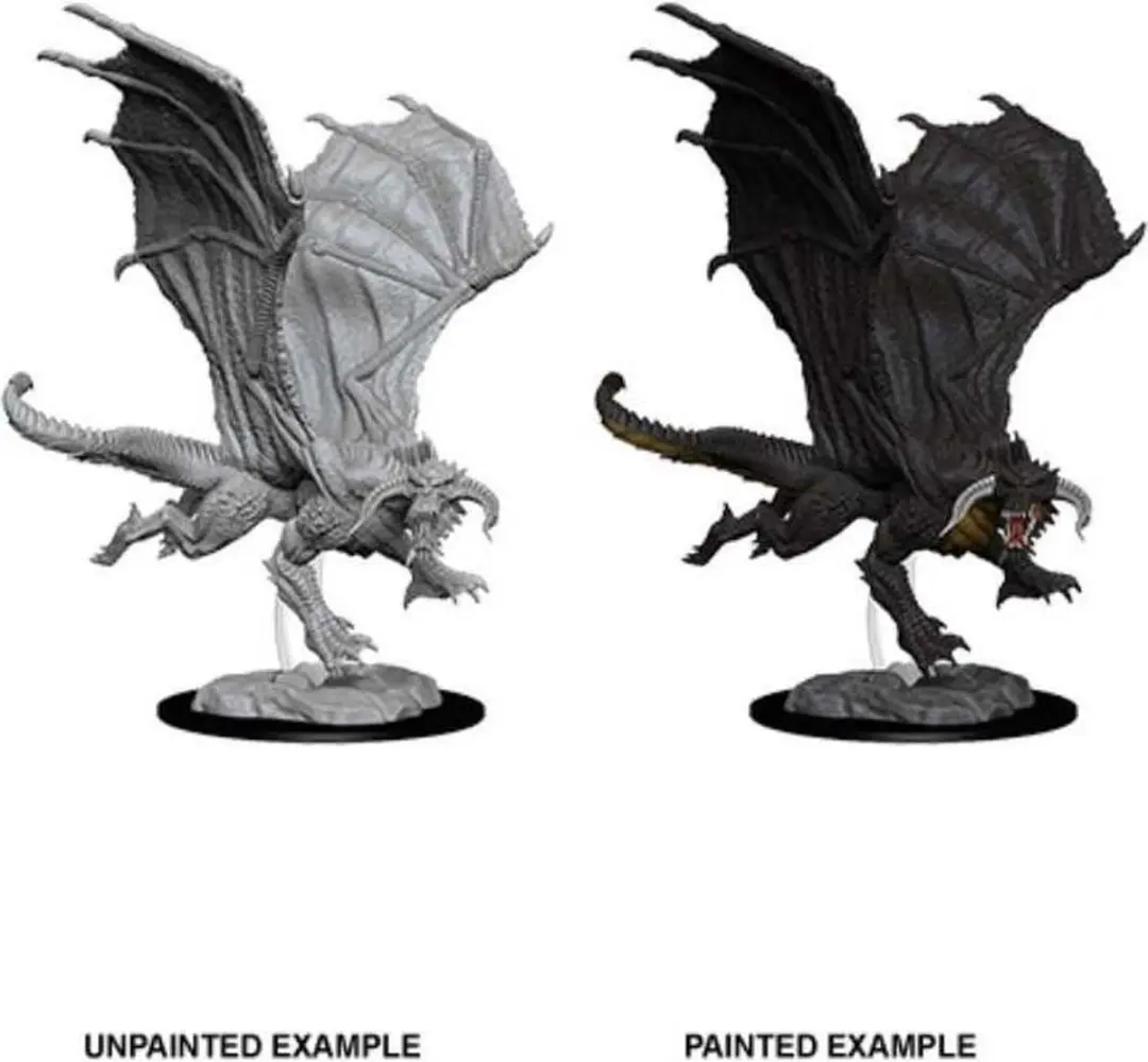 Wizkids D&D Nolzur's Marvelous Miniatures Young Black Dragon 73682