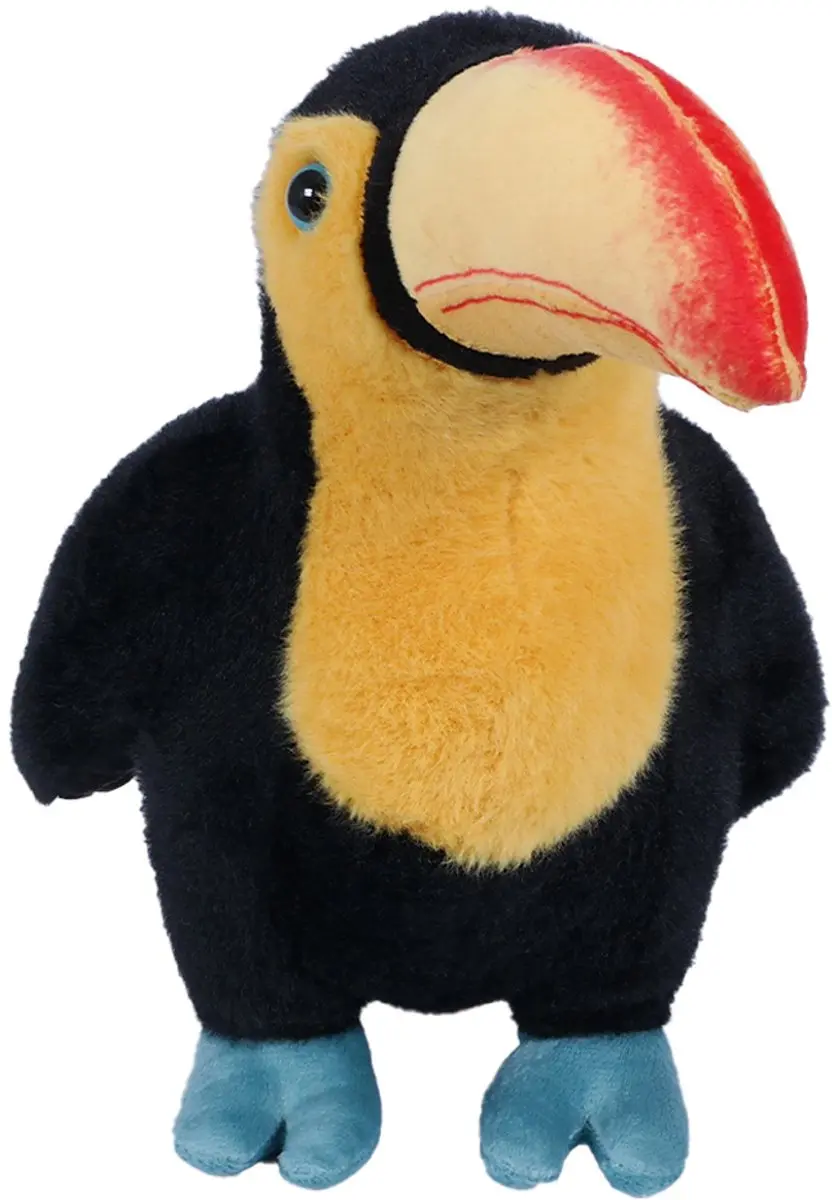 PIA Soft Toys Toekan Pluche 25cm - Zwart/Geel