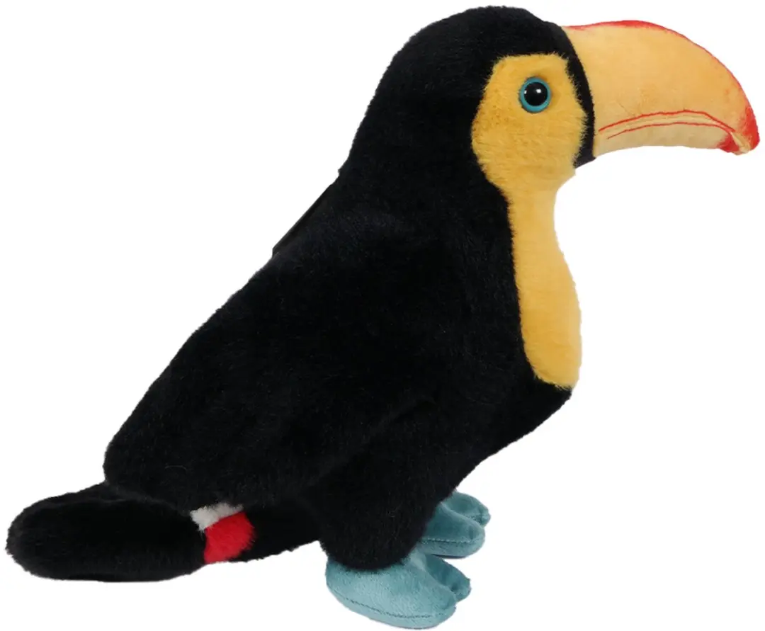 PIA Soft Toys Toekan Pluche 25cm - Zwart/Geel