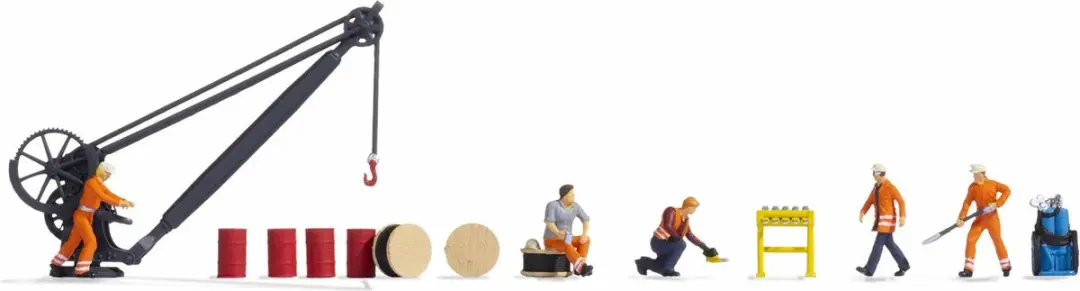NOCH Thema Wereld Spoorwegdepot Figuren H0
