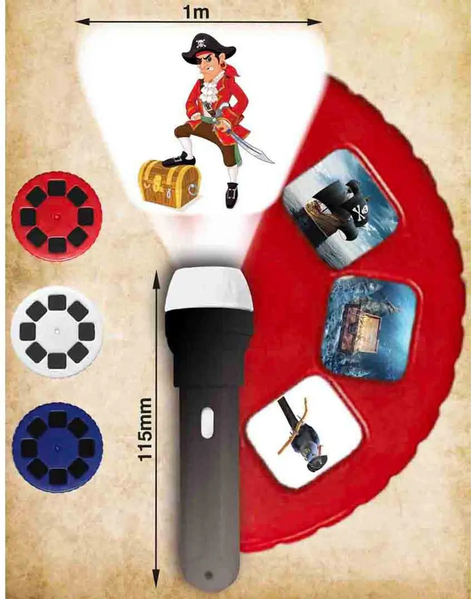 Brainstorm Pirate Torch and Projector L4PC-00054674 - Piraten - afbeelding 6 van 6