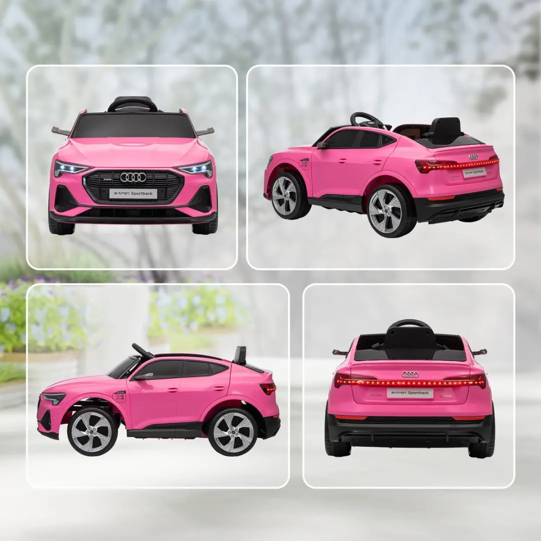 Homcom Elektrische Kinderauto 108x60x47cm Roze - 370-172V90PK