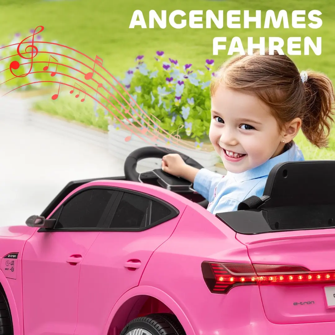 Homcom Elektrische Kinderauto 108x60x47cm Roze - 370-172V90PK