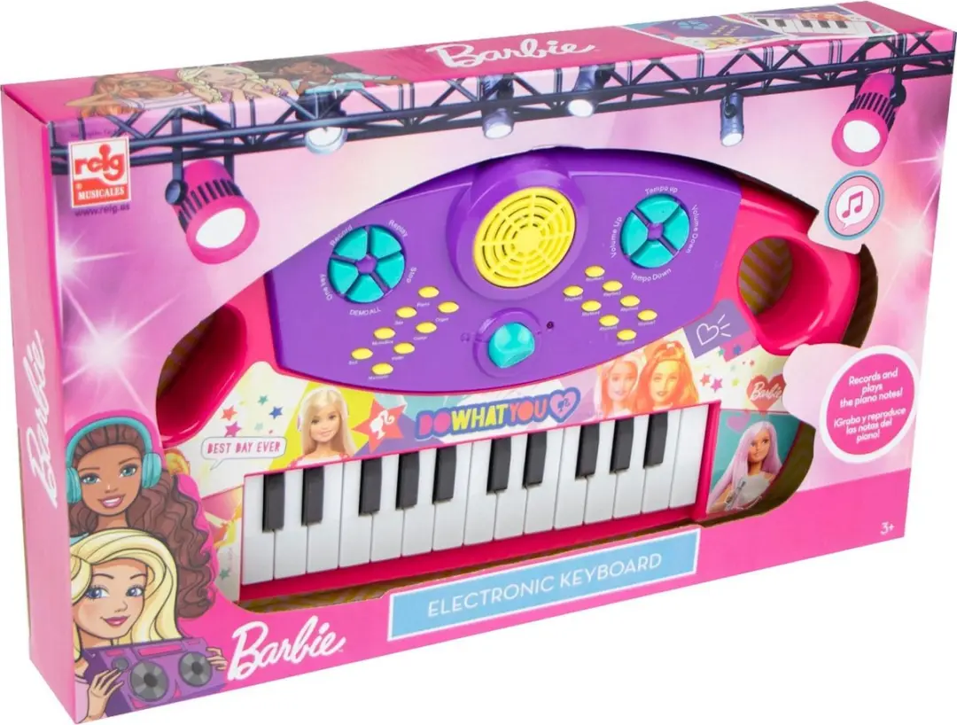 Barbie Elektronische Piano - 25 Toetsen - 3x 1,5V