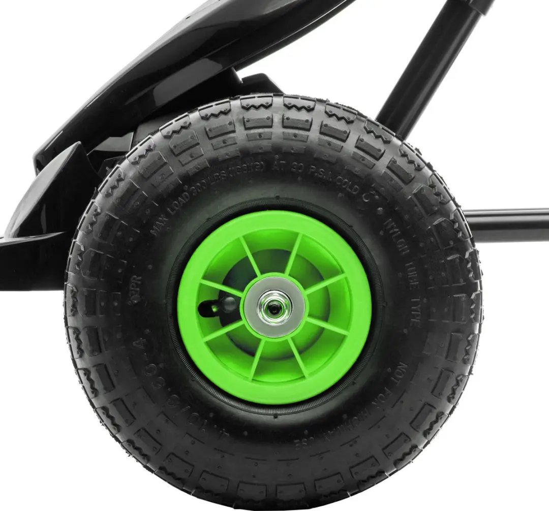 Homcom Kinderskelter met Pedalen - Verstelbare Zitting Groen