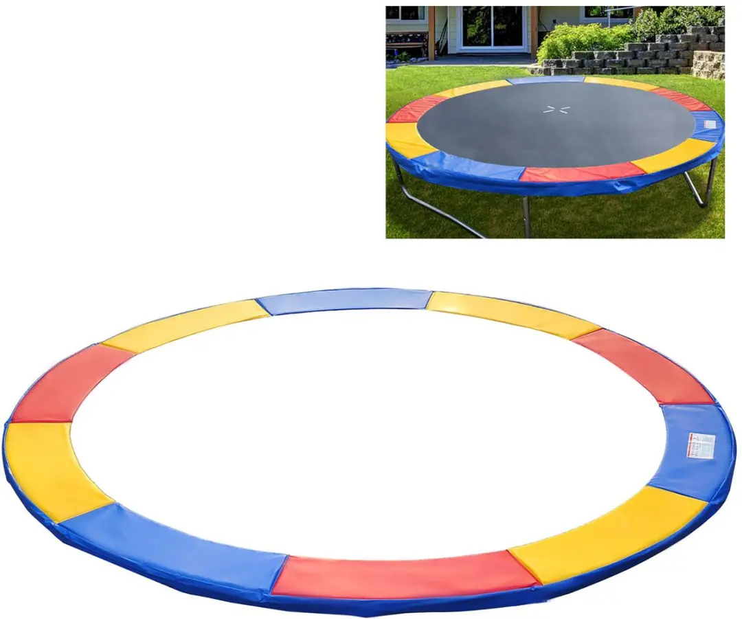 Outsunny Trampolinerand Ø244cm - Kleurrijk