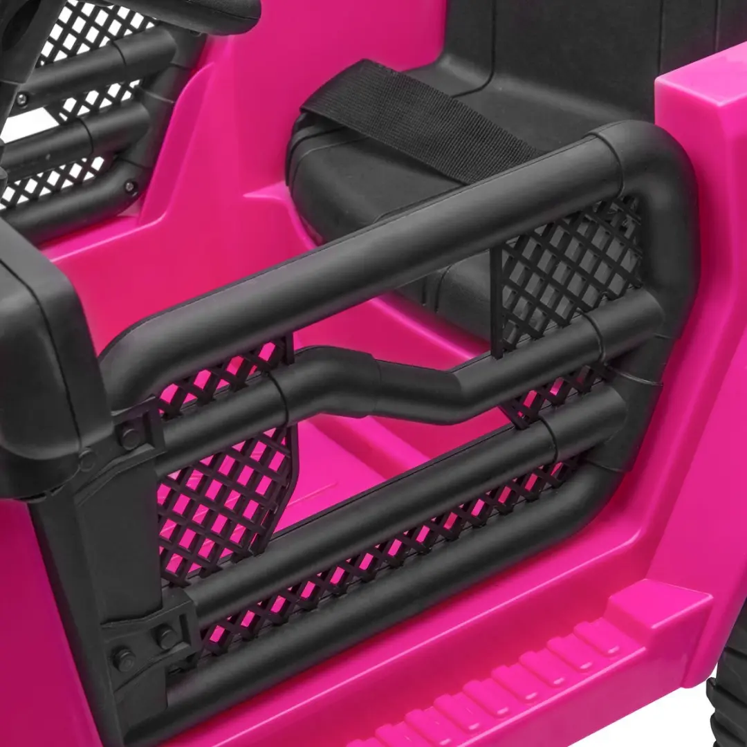 Homcom Elektrische Off-Road Speelgoedtruck - Roze - 100x65x72cm