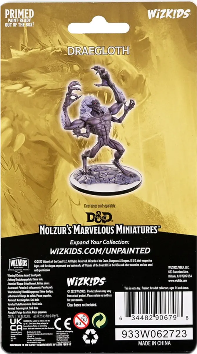 Wizkids D&D Nolzur's Marvelous Miniatures Draegloth - Meerkleurig