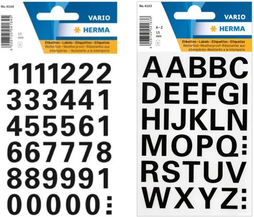 Herma Stickerletters & Cijfers 15mm