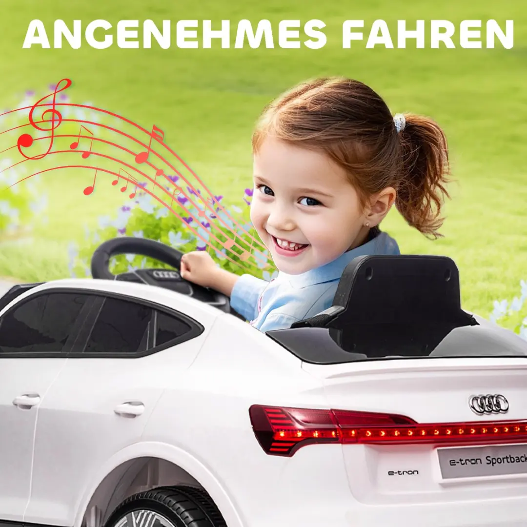 Homcom Kinderauto 12V 370-172V90WT - Wit