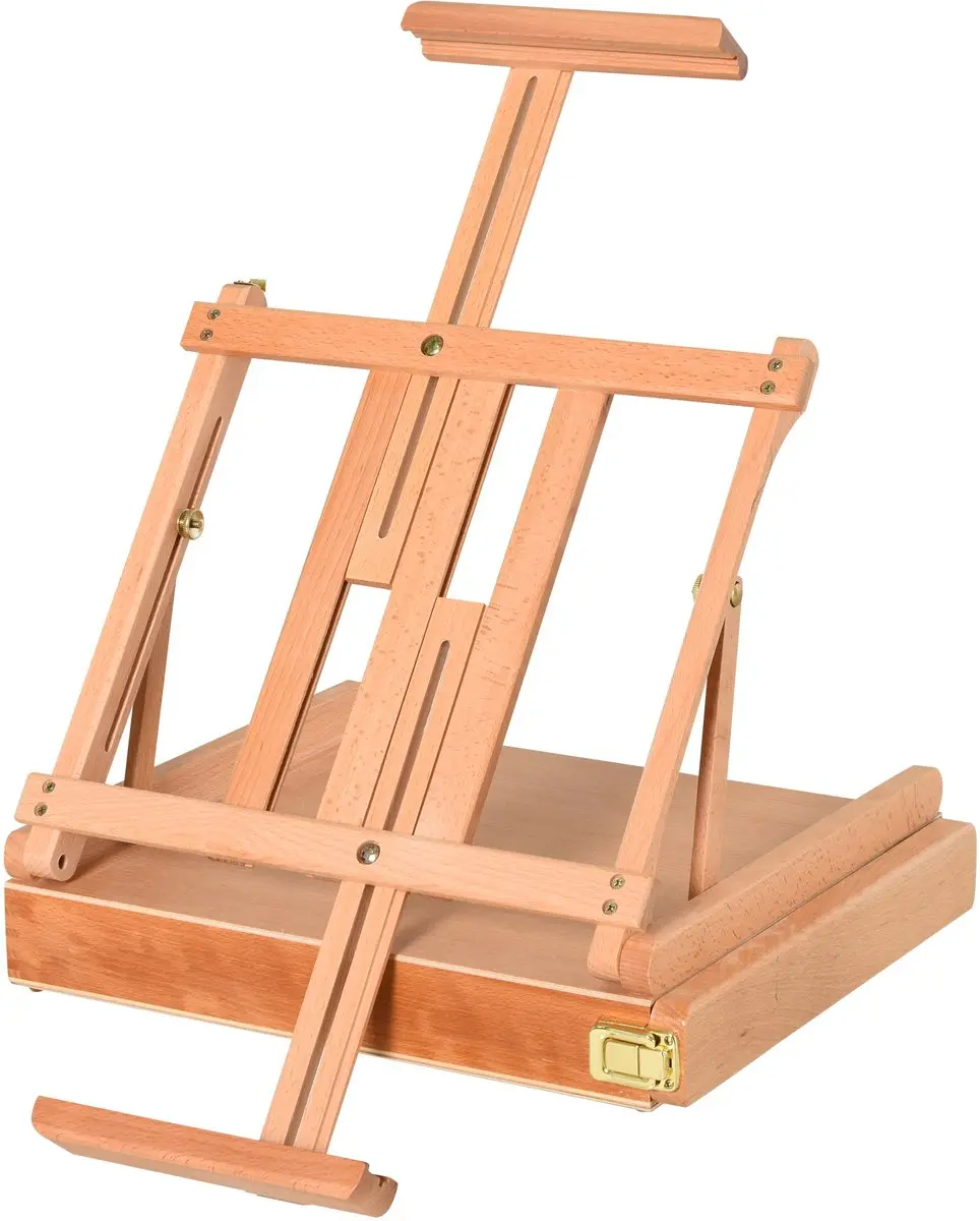 Homcom Easel Box Buchenhout 42x36x12,5cm