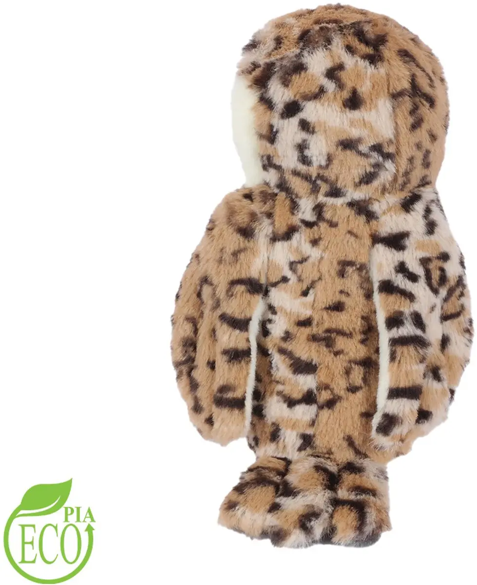 PIA Soft Toys Eco Pluche Uil 18cm - Bruin/Beige