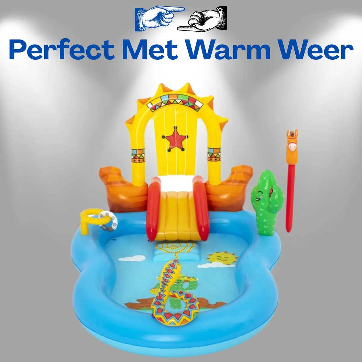 Bestway Opblaasbaar Waterpark 264x188cm - Blauw - afbeelding 6 van 6