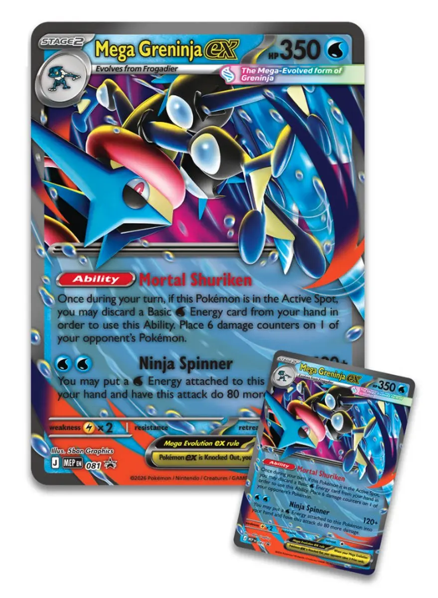 Pokémon Mega Greninja EX Premium Collection - TCG Booster Bundle 82 Kaarten