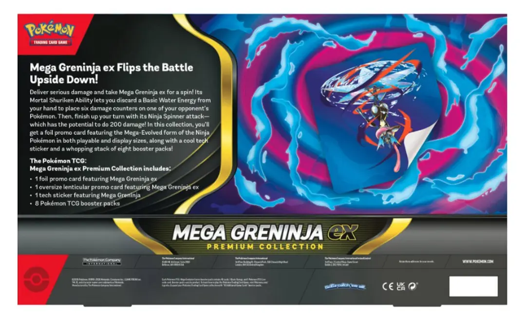Pokémon Mega Greninja EX Premium Collection - TCG Booster Bundle 82 Kaarten